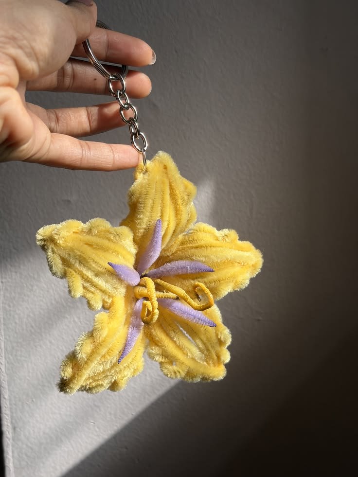 Golden Flower Keyring