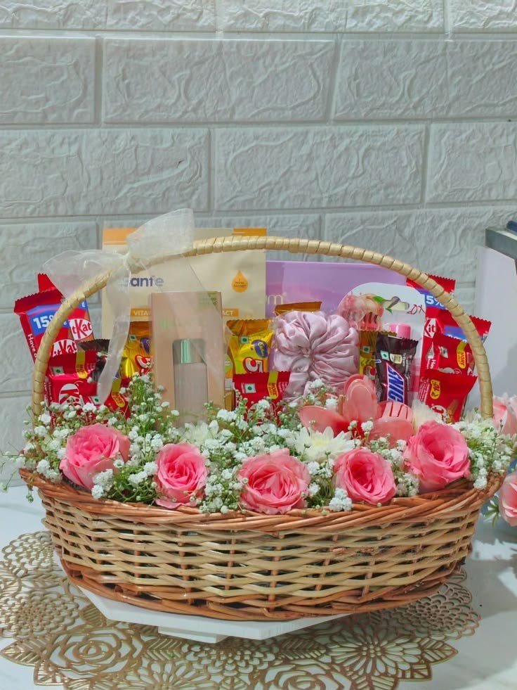 Rose & Treats Basket