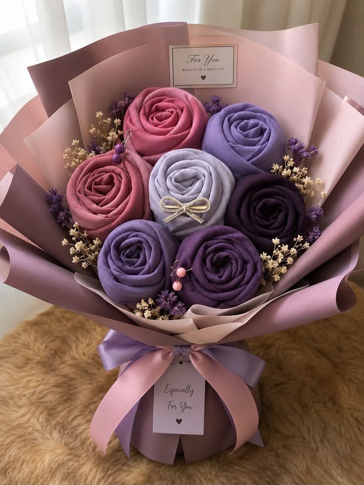 Scarf Rose Bouquet