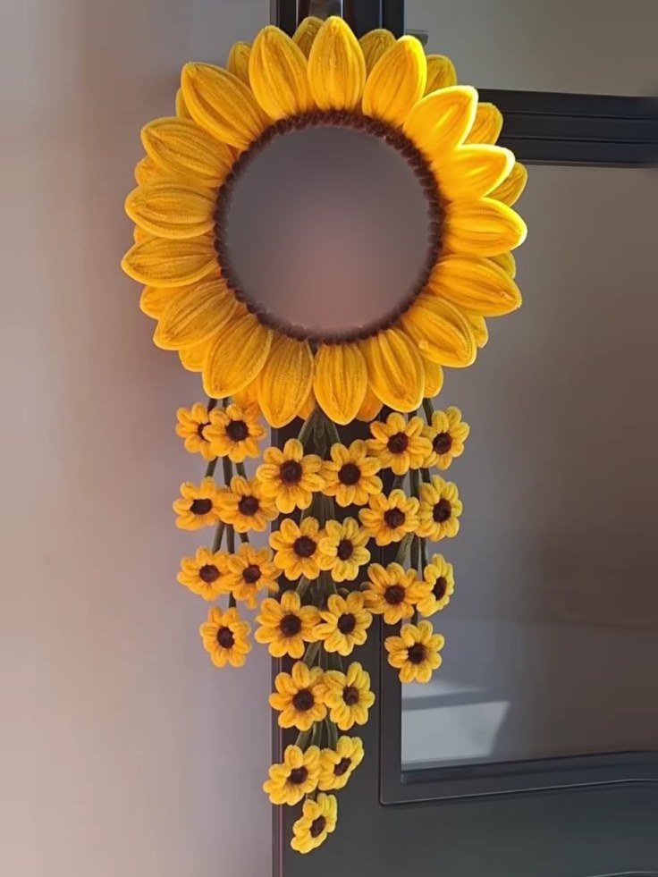 Sunflower Mirror Wreath
